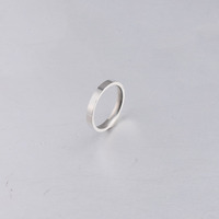 Bague personnalisée en acier inoxydable plaqué or 18 carats, miroir, brillant, 3 mm, bague de queue personnalisée, bague de couple haut de gamme, vente en gros