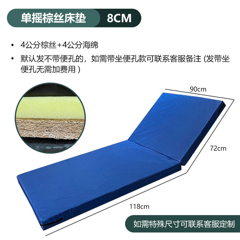 ฟองน้ำใยสีน้ำตาลด้านเดียวสีน้ำเงิน 4 ซม