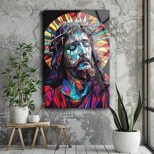 Arte Murale in <span class=keywords><strong>Vetro</strong></span> <span class=keywords><strong>Temperato</strong></span> di Alta Qualità con Tema Religioso di Gesù, Decorazione per la Casa, <span class=keywords><strong>Quadri</strong></span> in <span class=keywords><strong>Vetro</strong></span> <span class=keywords><strong>Temperato</strong></span> - Product Image 2