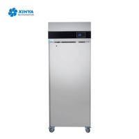 Réfrigérateur commercial à porte simple, en acier inoxydable, compatible GN2/1, refroidissement par ventilateur, réfrigérateur HoReCa EUC-1D XINYA
