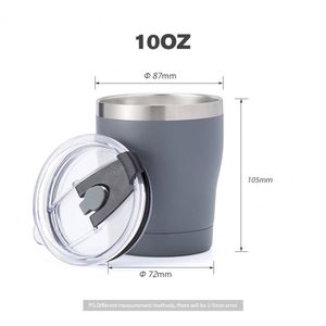 12oz Insulated Stainless Steel Coffee Tumbler, <b>Double</b> <b>Wall</b> Vacuum Travel <b>Mug</b> with Sliding Lid, Reusable Leak Proof Cup for Car - Product Image 3