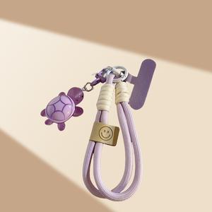 Universal Braided Phone <span class=keywords><strong>Lanyard</strong></span>-Hängende Kette für Cartoon-Schildkröten, abnehmbar mit Patch-Armband und Rings chnur - Product Image 4