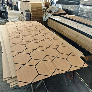 Pannello Acustico Moderno in Legno Impiallacciato e Poliestere, Pannello Fonoassorbente da Parete, <span class=keywords><strong>Design</strong></span> Ecologico per Uso in <span class=keywords><strong>Studio</strong></span>, Soluzioni di <span class=keywords><strong>Design</strong></span> 3D - Product Image 2