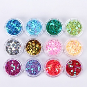 Wholesale Gold And Silver Flakes and <b>Nail</b> Art Sequins loose powder <b>Glitter</b> Bright Powder 6 Colors /set 12 Colors /Set - Product Image 3