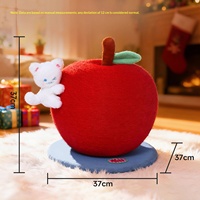 Poteau à gratter pour chat en forme de pomme de Noël, en corde de sisal, design compact, pour usage intérieur, vente en gros, lot en vrac