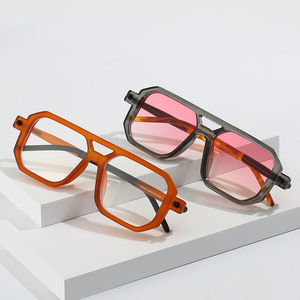 Gran oferta 2023, gafas de sol con montura cuadrada para hombre, gafas de sol cuadradas de lujo para hombre UV 400, gafas de sol con montura cuadrada de gran tamaño, gafas <span class=keywords><strong>2022</strong></span> - Product Image 4