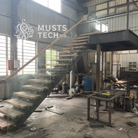 Escalier sur mesure, fabrication directe d'usine, sélection de taille, couleur et matériau, ingénierie mondiale
