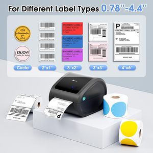 เครื่องพิมพ์ฉลากจัดส่ง Phomemo D520-BT เครื่องพิมพ์ฉลากความร้อนแบบไร้หมึก เชื่อมต่อผ่าน USB สำหรับพิมพ์ฉลากจัดส่งในคลังสินค้า - Product Image 4