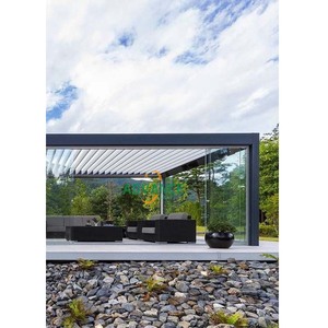 Pavillon en aluminium résistant aux intempéries, <span class=keywords><strong>abri</strong></span> solaire extérieur pour <span class=keywords><strong>terrasse</strong></span> <span class=keywords><strong>de</strong></span> piscine, salon extérieur et <span class=keywords><strong>terrasse</strong></span> <span class=keywords><strong>de</strong></span> <span class=keywords><strong>jardin</strong></span> - Product Image 5
