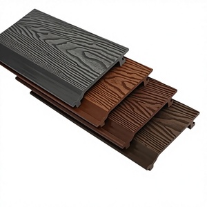 Modern Anti-static Waterproof WPC <b>Wall</b> <b>Panel</b> 3D Wood Grain Outdoor Decoration <b>Board</b> 148x21mm with 5+ Year Warranty - Product Image 2