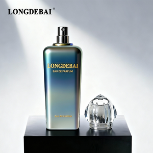 Nuevo Lanzamiento: Lujosa Botella de Perfume Personalizada con Diseño Crimpado, 50ml 100ml, Cuadrada, de Vidrio Electrochapado, Vacía, con Caja de Empaque - Product Image 5