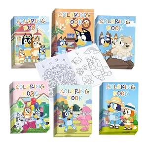 TY036 Libros para colorear con tema de perro Rellenos de actividades escolares Libro de dibujo de pintura DIY para fiesta Niños Regalo de cumpleaños