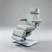 Table de massage électrique chauffante moderne à 4 moteurs avec commande au pied intégrée pour spa, salon, extension de cils, clinique et hôpital
