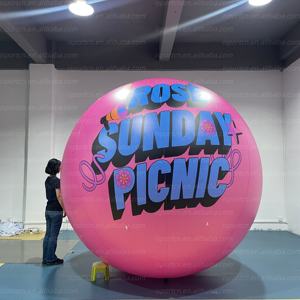 بالونات هيليوم عملاقة قابلة للنفخ كبيرة من البولي فينيل كلوريد (PVC) للإعلانات التجارية بشعار مخصص - Product Image 4