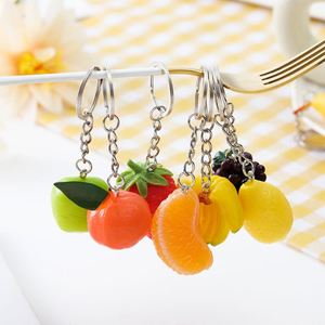 Wholesale <b>Custom</b> PVC Simulation Fruit Gift <b>Keychain</b> Creative Cute Summer Simulation Fruit Luxury PVC <b>Keychain</b> - Product Image 3