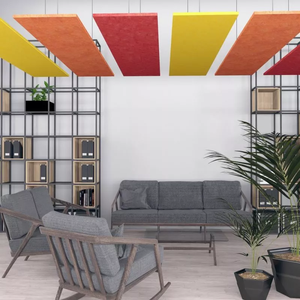 Trang trí DIY Acoustic Panels Trần đám mây hình treo trần 100% Polyester Acoustic Panels Pet Acoustic nhà sản xuất - Product Image 5