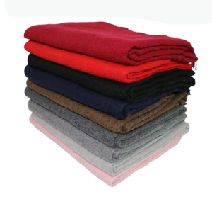 DFWS11 Écharpe unisexe pour homme, 30% laine, 50% acrylique, 180x30cm, hiver automne, avec pompon, fabriquée en Chine, prix bas, livraison rapide - Product Image 2