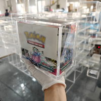 Boîte de protection ETB en acrylique transparent résistant aux UV personnalisée pour les jeux de cartes à collectionner Pokémon, boîtes de rangement