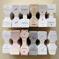Cartes de présentation personnalisées pour chouchous et accessoires capillaires, étiquettes suspendues pour l'emballage des boutiques