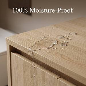 <span class=keywords><strong>Meuble</strong></span>-lavabo flottant moderne pour hôtel, vente en gros, armoire de rangement murale en contreplaqué avec miroir - Product Image 4