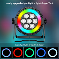 DMX512 contrôle Par éclairage pour mariage Disco Bar Dj 7 pièces Rgbw 4 en 1 lampe Led matrice noir scène Par lumières