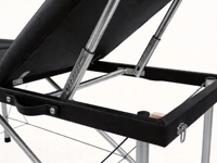 Table de massage et de tatouage pliable en alliage d'aluminium, épaissie, pour maquillage permanent, facile à transporter