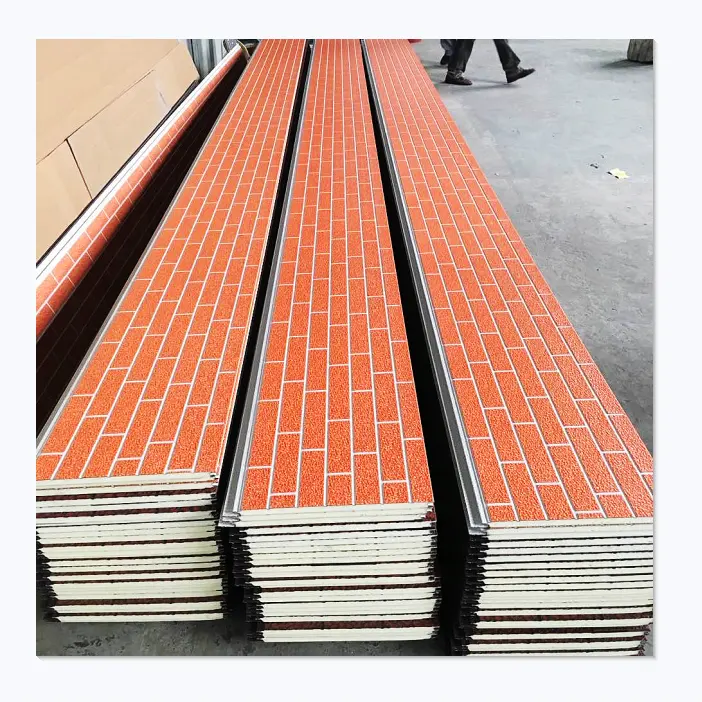 metal siding environmental protection and energy-saving wall insulation materials metal carved sandwich panels