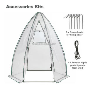 دفيئة حديقة محمولة سداسية الشكل بتصميم سبير للحماية الشتوية مع غطاء من البولي إيثيلين - Product Image 5