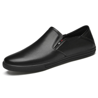 Mocassins pour hommes Mocassins Penny Chaussures plates en cuir basses à enfiler Chaussures de skateboard Printemps Eté Baskets Mode décontractée Fait à la main