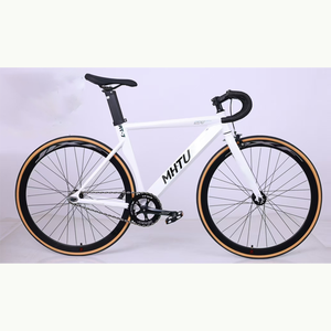 <span class=keywords><strong>Bicicleta</strong></span> de carretera Fixie de doble freno, cuadro de aleación de aluminio de <span class=keywords><strong>26</strong></span> pulgadas, <span class=keywords><strong>bicicleta</strong></span> urbana de carreras, <span class=keywords><strong>bicicleta</strong></span> de pista con manillar curvo, de una sola velocidad. - Product Image 3
