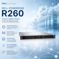 Untuk Server Rak 1U PowerEdge R260, Dukungan Drive SATA Intel Xeon E-2400