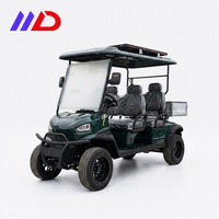 Voiture de golf électrique haute vitesse longue portée avec rétroviseur réglable et support de queue de club pour usage commercial