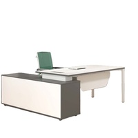 Bureau de direction en bois en forme de L extensible GoKeng, moderne, avec MFC E1, usage commercial, certifié ISO9001, garantie de 5 ans