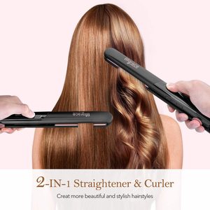 2 In 1 Ceramic Gold Coating Professional <strong>Hair</strong> <strong>Straighteners</strong> With Ion For Salon Use - Product Image 4