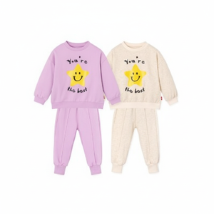 Conjunto de Ropa para Niñas OZKIZ Estilo Coreano 100% Algodón, Conjunto Moderno al por Mayor para 2-6 Años para Primavera/Otoño - Product Image 2