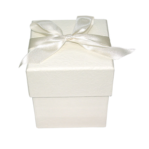 Custom Luxury Square Paper Kraft Wedding Gift Box Cardboard Lid Base <b>Ribbon</b> Matt Lamination Embossing UV Coating for Chocolate - Product Image 3