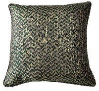 Housse de coussin multicolore de luxe en jacquard métallique artistique, taie d'oreiller tendance pour détaillants et grossistes