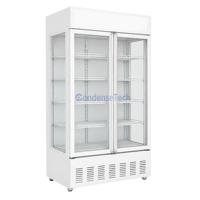 Réfrigérateur vertical de supermarché pour boissons, bières et colas – Vitrine réfrigérée