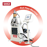 Machine de cintrage de profilés CNC à 3 rouleaux réglable en profondeur pour le cintrage de tubes lourds et l'usinage de tuyaux en acier CE