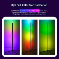 Lampes de sol LED RGB modernes avec télécommande pour le salon, les meubles et la décoration