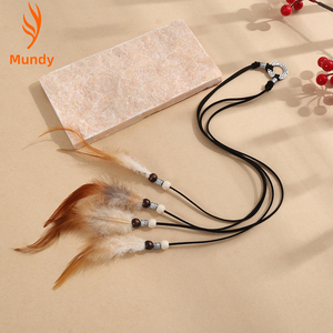 Diadema de Plumas Estilo Bohemio para Fiestas, Playa, Picnic, Baile de Graduación, Decoración de Pared, Carnaval, Boda, Recepción - Product Image 2