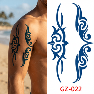Tatuaje Temporal Resistente al Agua, de Larga Duración (15 Días), Arte Corporal Semipermanente, Adhesivo de Tatuaje <span class=keywords><strong>con</strong></span> Jugo Herbal - Product Image 4