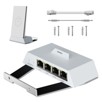 Adaptateur Ethernet Gigabit 4 ports compatible avec le mini routeur Starlink, commutateur réseau RJ45, hub LAN pour camping-car, maison, bureau