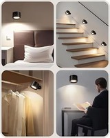 Appliques murales LED rechargeables à piles, lampes murales RGBCW avec télécommande tactile, éclairage intelligent pour la maison
