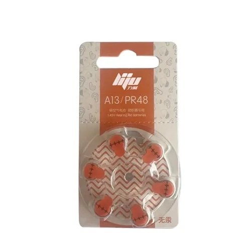 Hot Sell 1.45V Zinc Air Button Cell Battery A13/A312 280mAh 7.9x5.4mm Liju Brand for Hearing Aid & Consumer Electronics