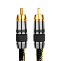 Cobre puro RCA Cable Coaxial TV 5,1 amplificador de potencia Audio Digital SPDIF Subwoofer línea 7mm combinación altavoz REPRODUCTOR DE DVD Stock