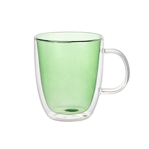 JINGHUANG vetro Custom Logo 200ml tazza resistente al calore freddo doppia parete di vetro <span class=keywords><strong>Espresso</strong></span> tazza di <span class=keywords><strong>caffè</strong></span> con manico - Product Image 2