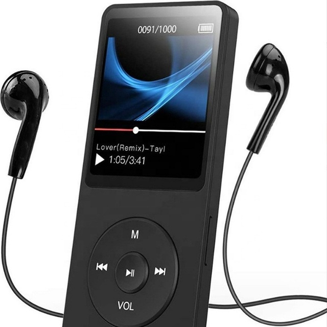 Portable MP3 Player 1.8 Inch Walkmen Type-C BT 5.4 Compatible Built-in Speaker E-Books Recording Sports MP4 FM Radio
