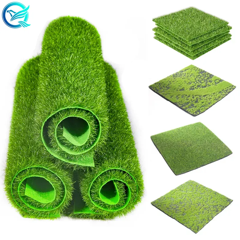 15/30cm Grass Mat Green Artificial Lawns Turf Carpets Sod Garden Moss Landscape For Home Floor Aquarium Wedding Decoration