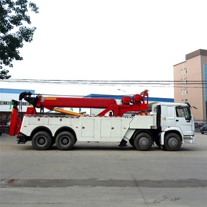 Camion lourd chinois de naufrageur de sauvetage routier des meilleurs <span class=keywords><strong>prix</strong></span> HOWO 8*4 50ton - Product Image 5